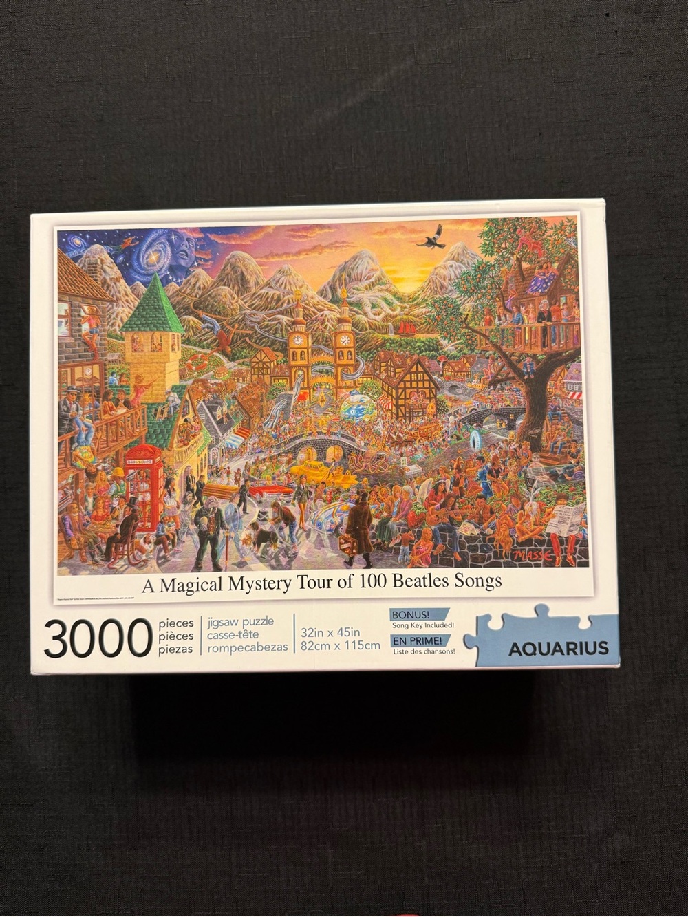 Aquarius 3,000 Piece Puzzle Beatles A Magical Mystery Tour of 100 Beatles Song